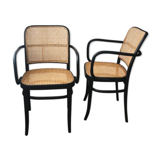 Pair of 811 Josef Hoffman design armchairs
