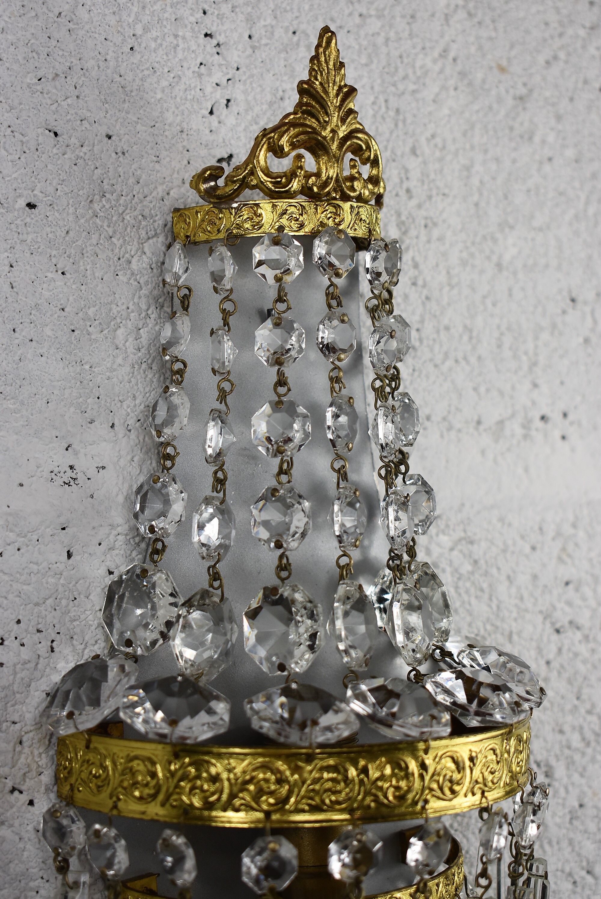 Pair of vintage stamps lamps