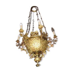 Lustre chateau neogothique viollet