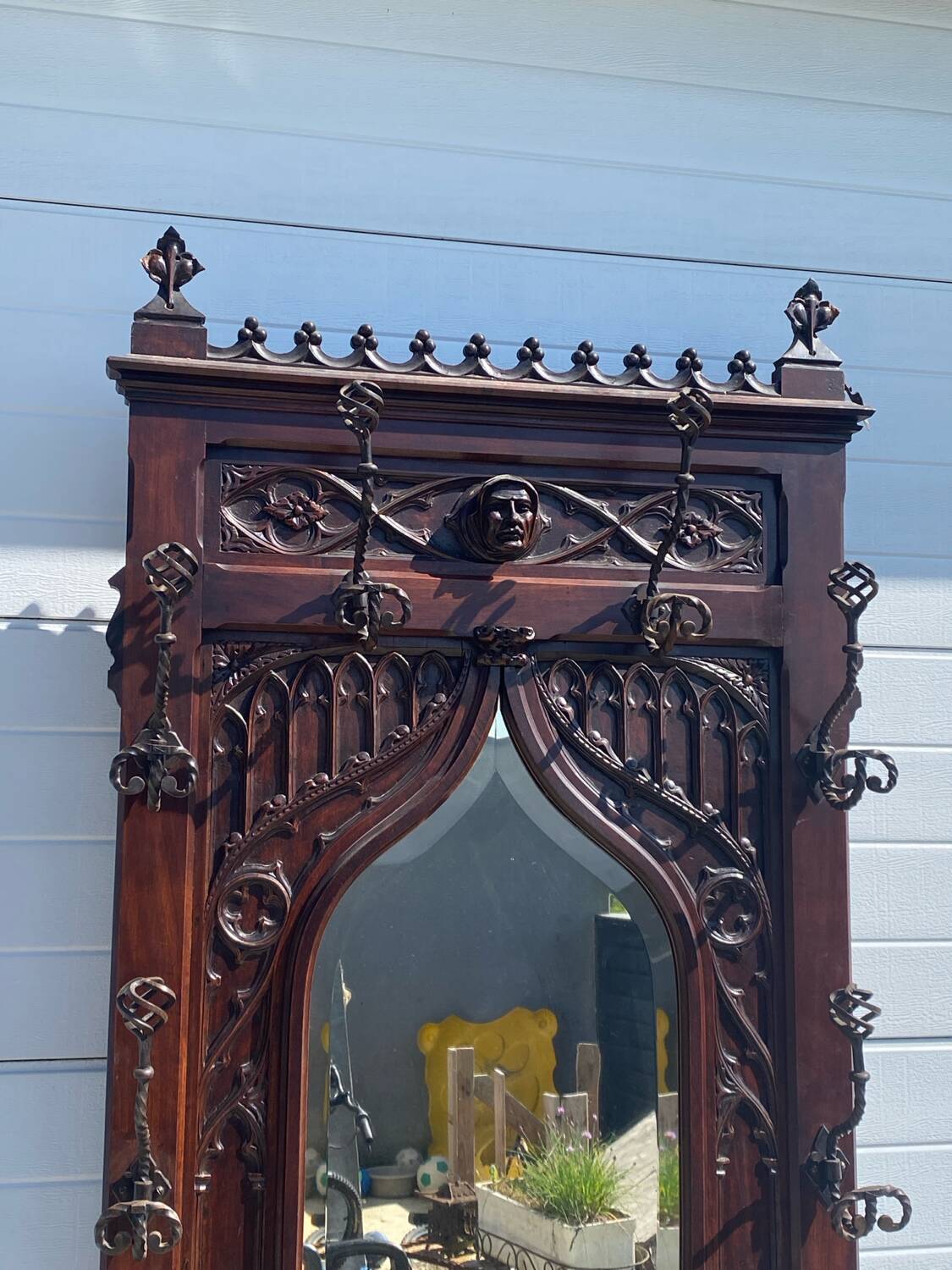 Beautiful neo-Gothic coat rack