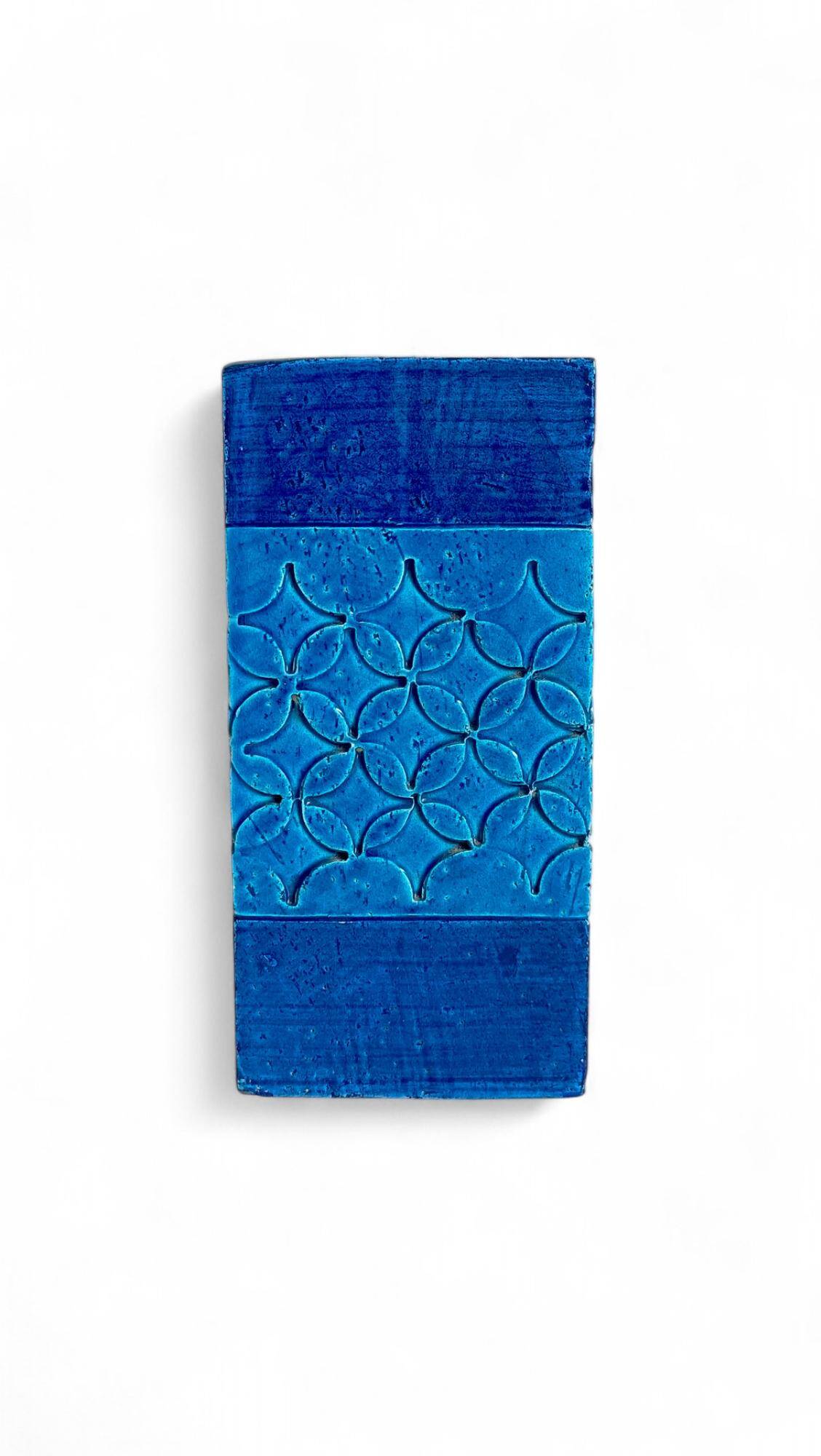 Vase en céramique Bitossi du milieu du siècle par Aldo Londi, Rimini Blu, années 1960.