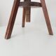 Tabouret de peintre vintage en bois massif