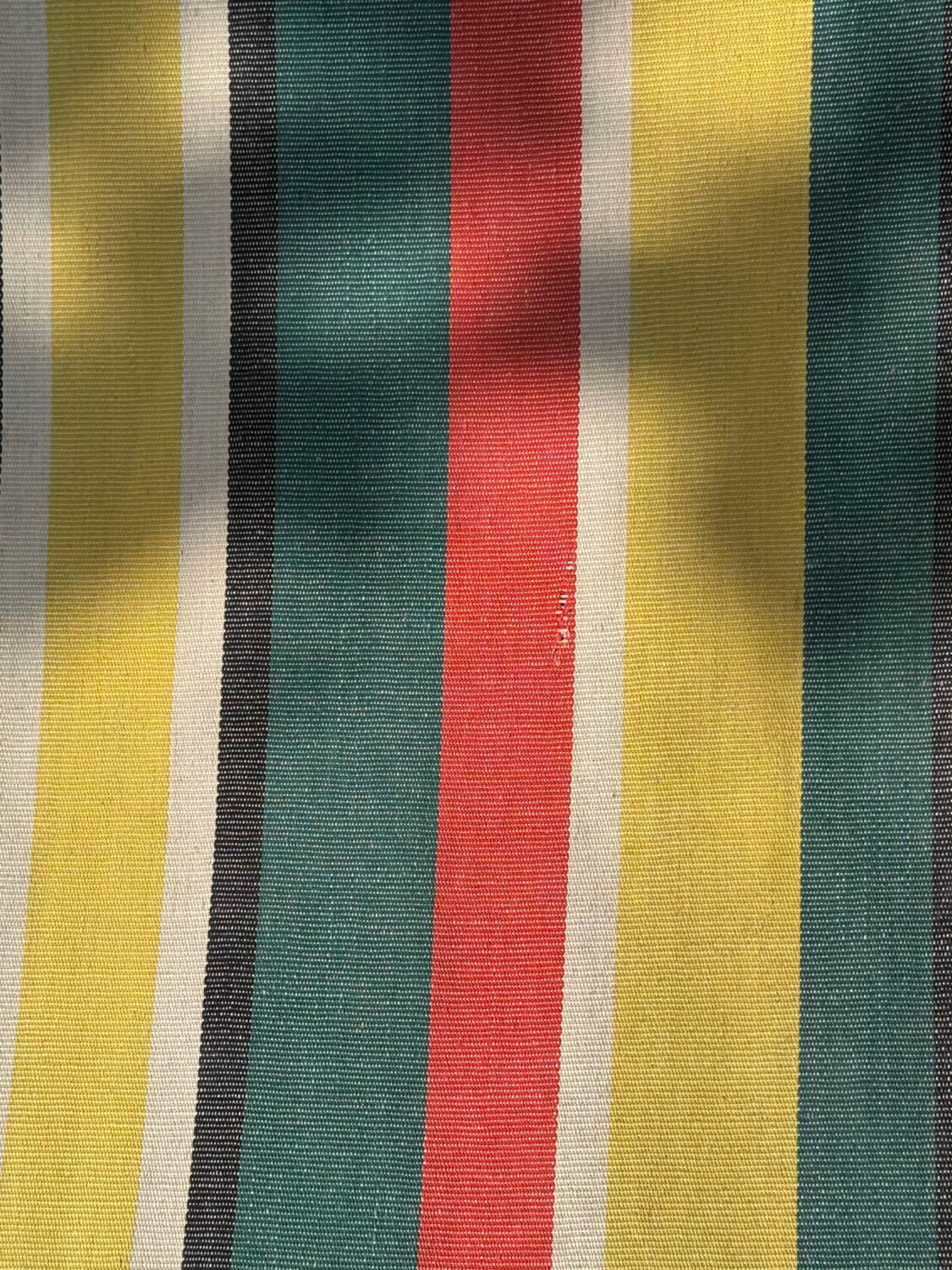 Vintage wooden deckchair/chilienne with footrest — 1960s