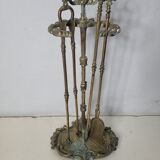 Louis XV style bronze fireplace kit