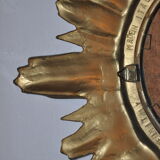 Golden sun mirror made in Italy 70