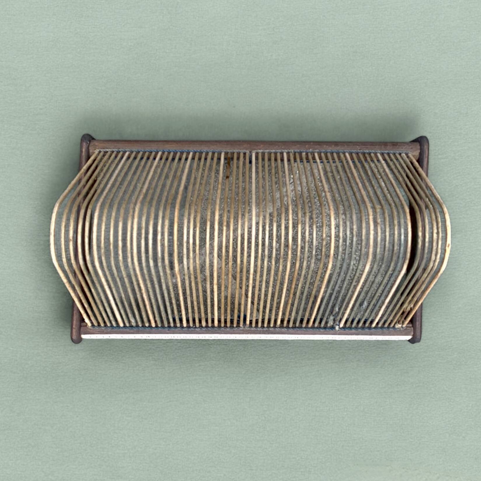 Vintage record holder for 50 vinyls - 1960s
