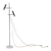 1970s designer floor lamp with 2 lights