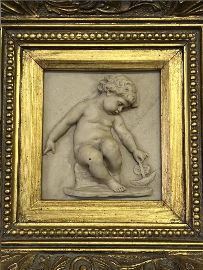Marble high relief, 1882