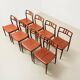 Niels Otto Moller Set of 8 Model 79 Dining Chairs in Rosewood and Leather for JL Mollers 1966