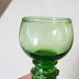 4 verres en cristal Roemer, XIXème