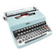 Olivetti Lettera 32 blue pastel Qwerty English