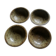 Lot de 4 assiettes coupes en grès