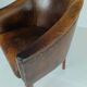 Chaise de bureau en cuir de mouton