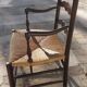 Old Provençal straw chair