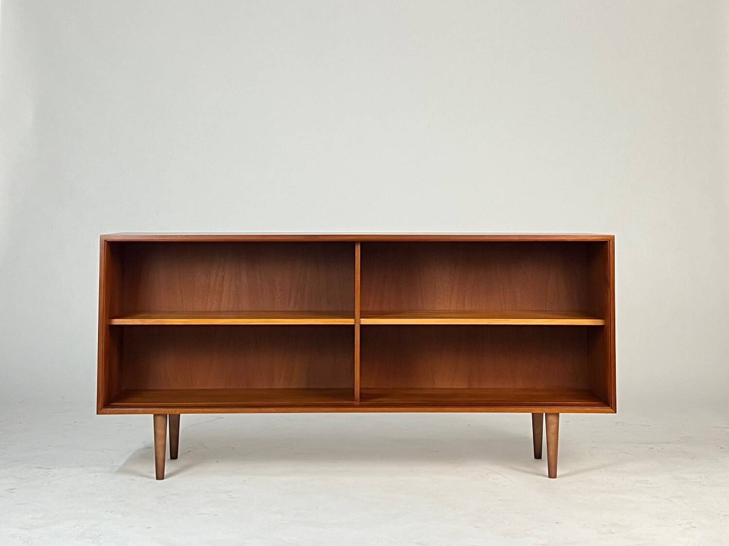 Vintage teak sideboard lowboard shelf bookcase 60s