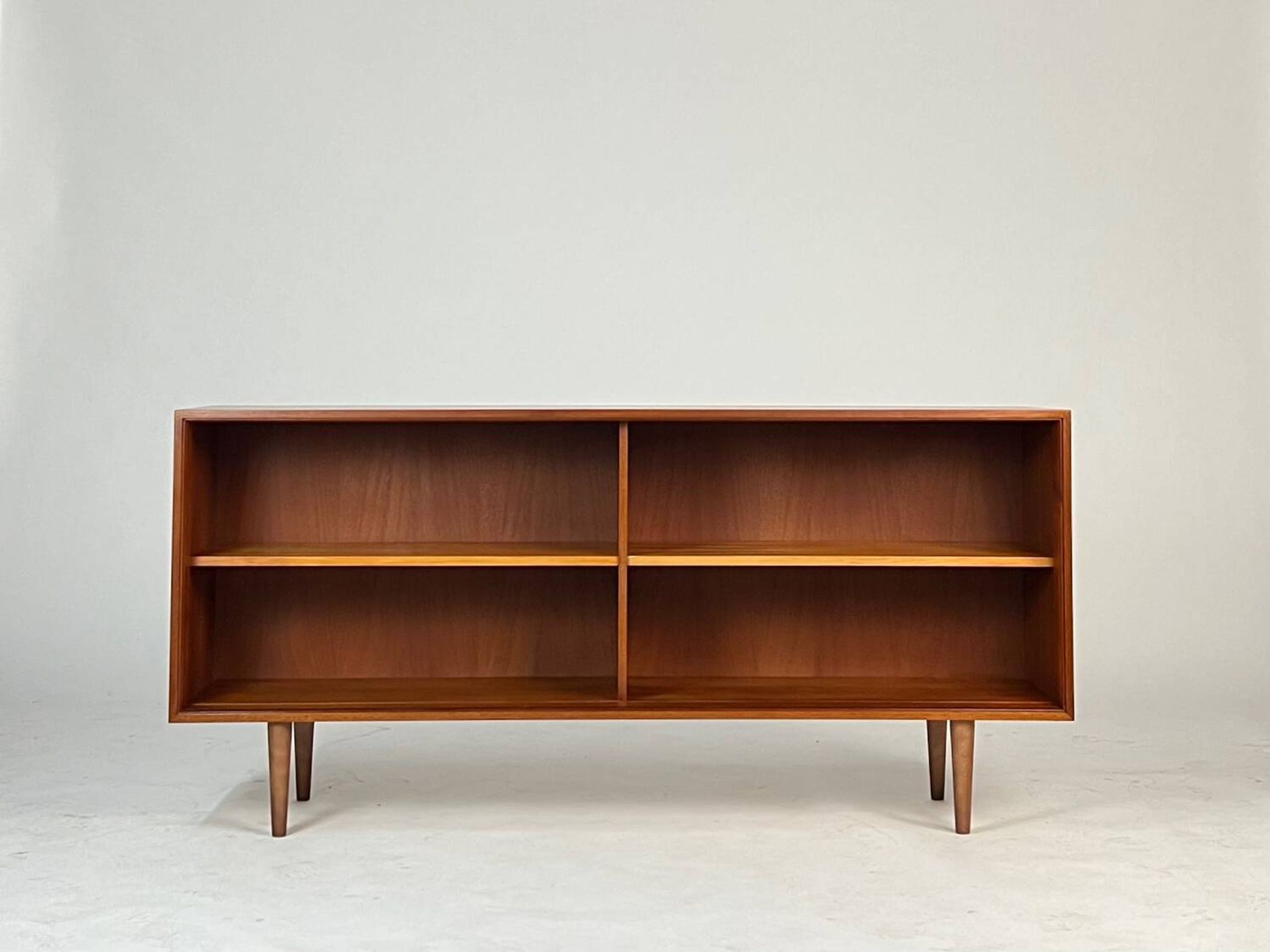 Vintage teak sideboard lowboard shelf bookcase 60s