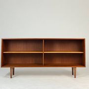 Vintage teak sideboard lowboard shelf bookcase 60s