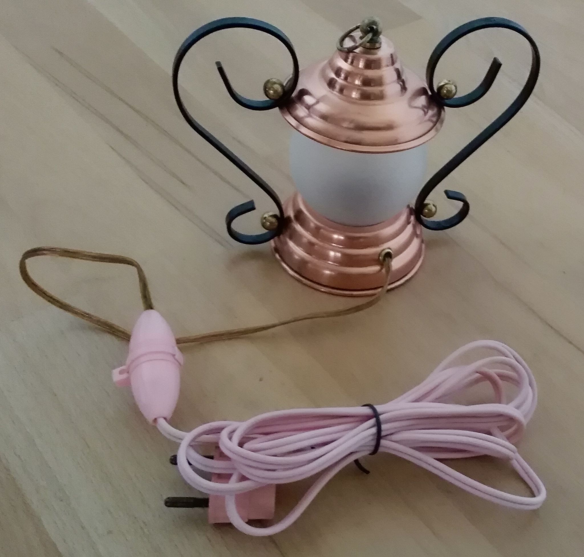 Lampe laiton et verre