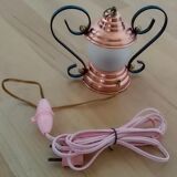 Brass and glass lamp