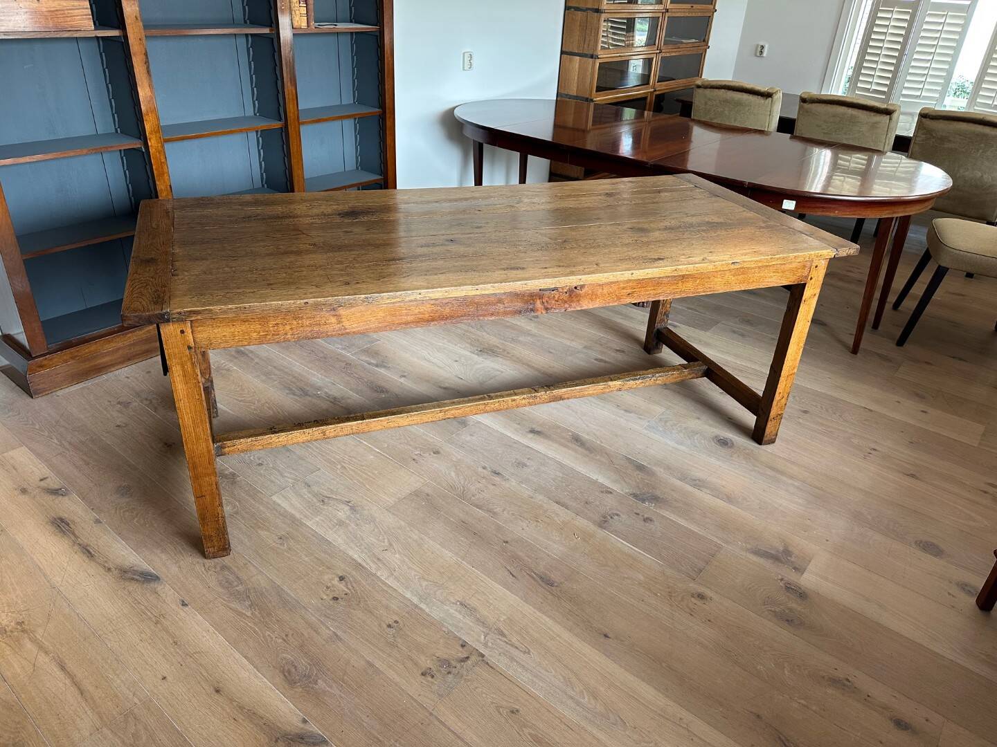 Table de ferme antique en chêne
