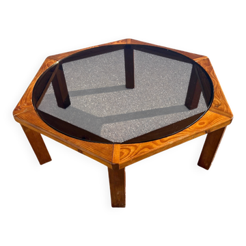 large brutalist coffee table
