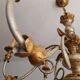 Antique gilded silver chandelier Florentine Rococo Louis XV Italy
