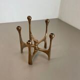 Midcentury Brutalist Bronze Candleholder by Michael Harjes, Germany, 1960s