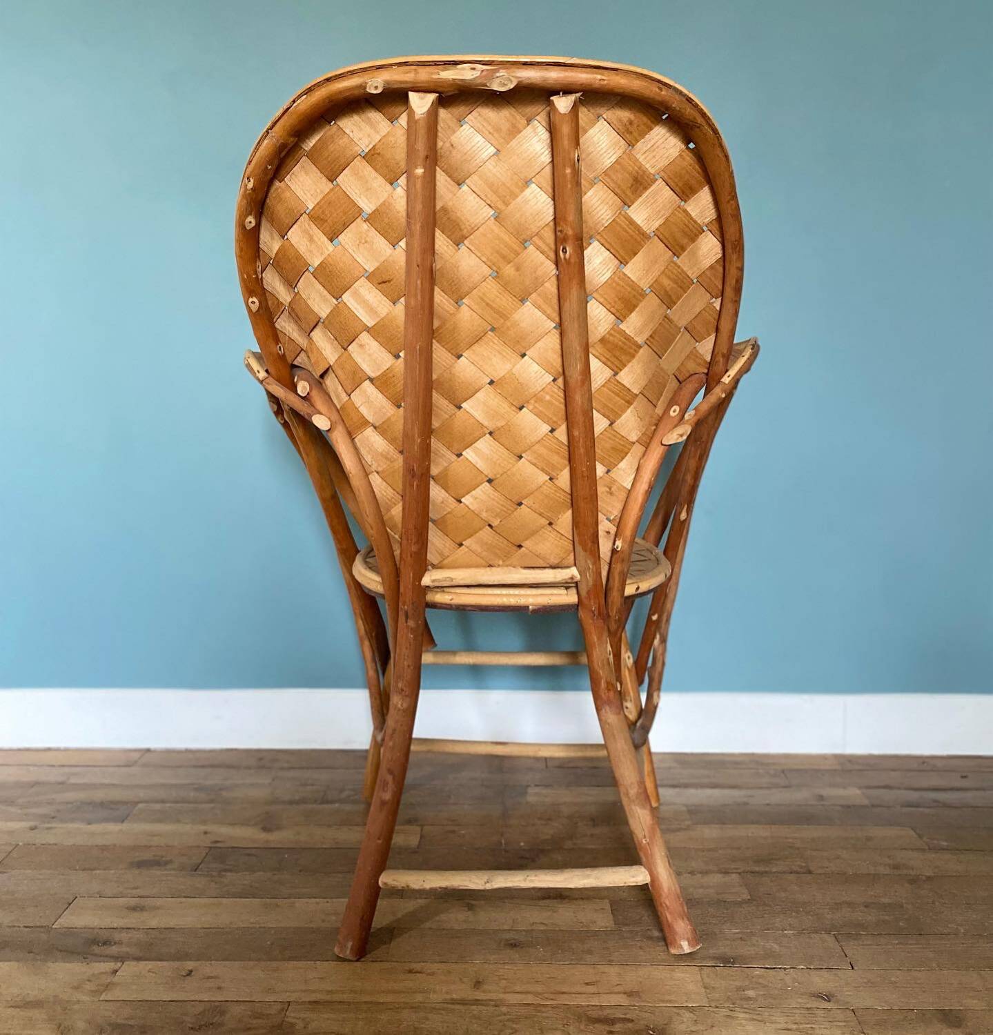 Chestnut armchair called “Le Corbusier”