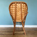 Chestnut armchair called “Le Corbusier”