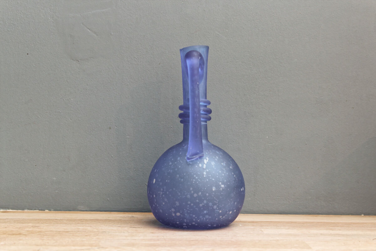 Vase en verre soufflé, bullé