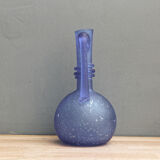 Blown glass vase, bubbled