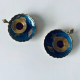 Pair of shell candlesticks