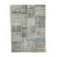 Hand-knotted anatolian contemporary 170 cm x 240 cm grey patchwork carpet