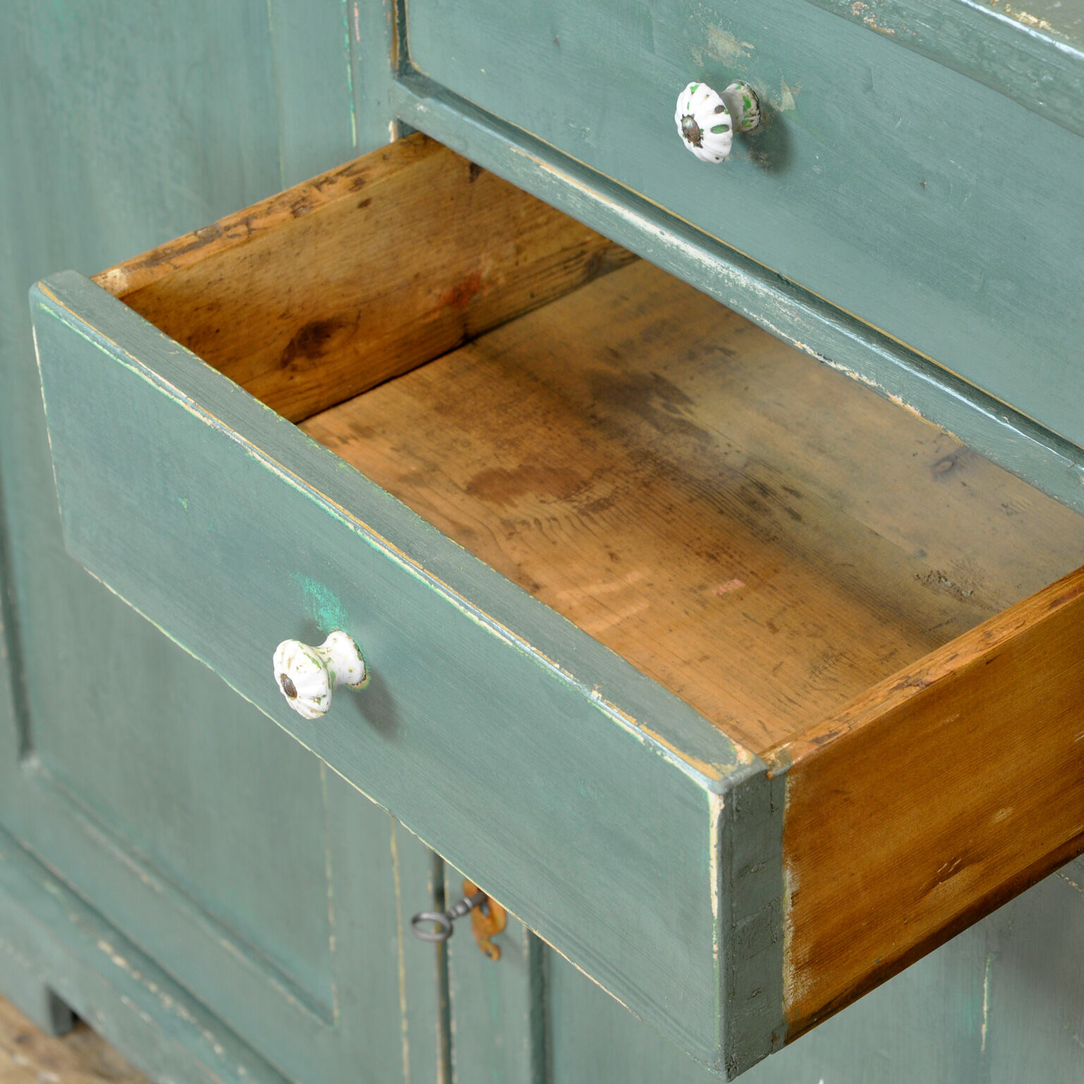 Antique Solid Pine Dresser 1920s