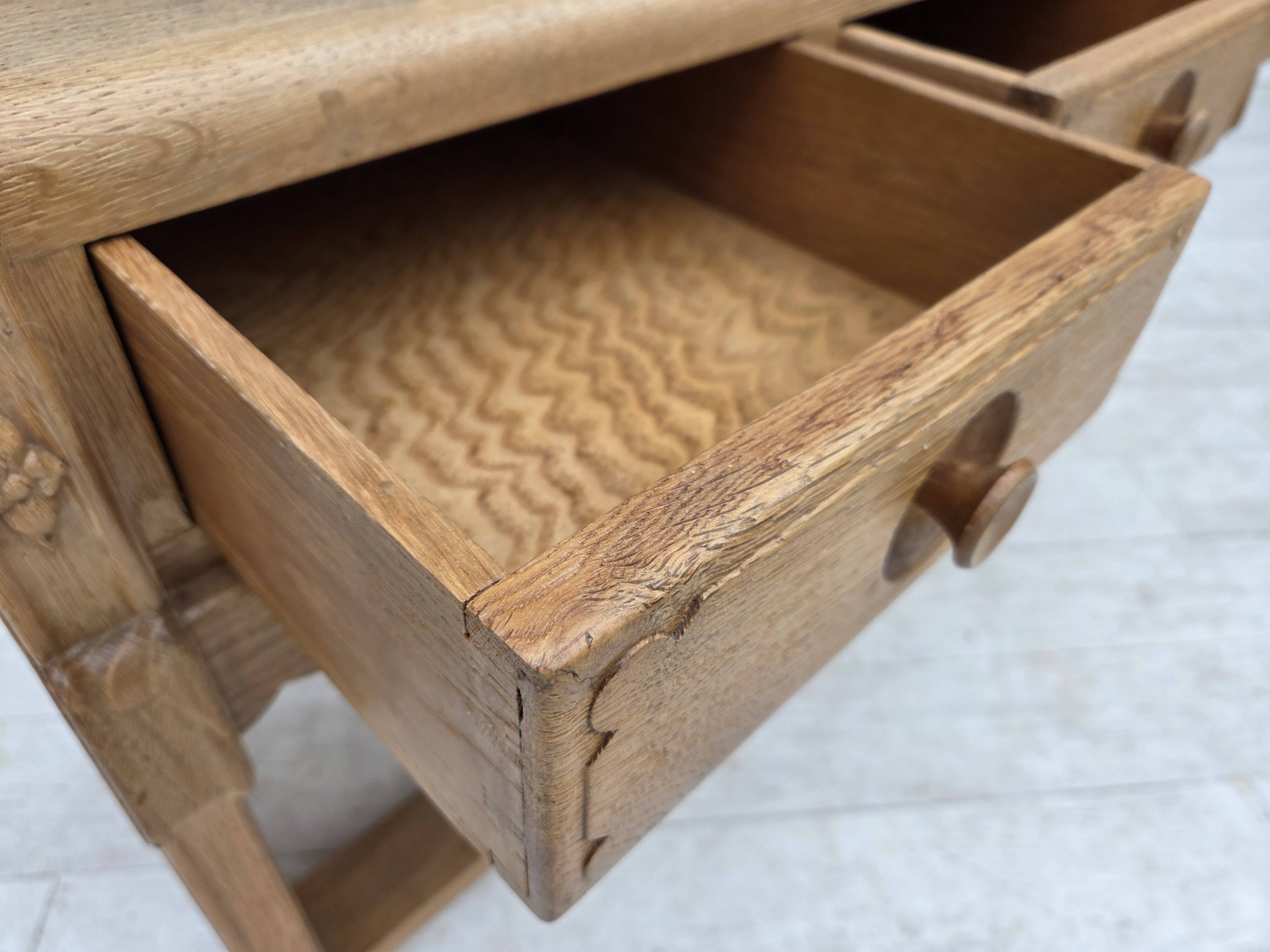 1970s, Danish chest of drawers, oak wood, original good condition.