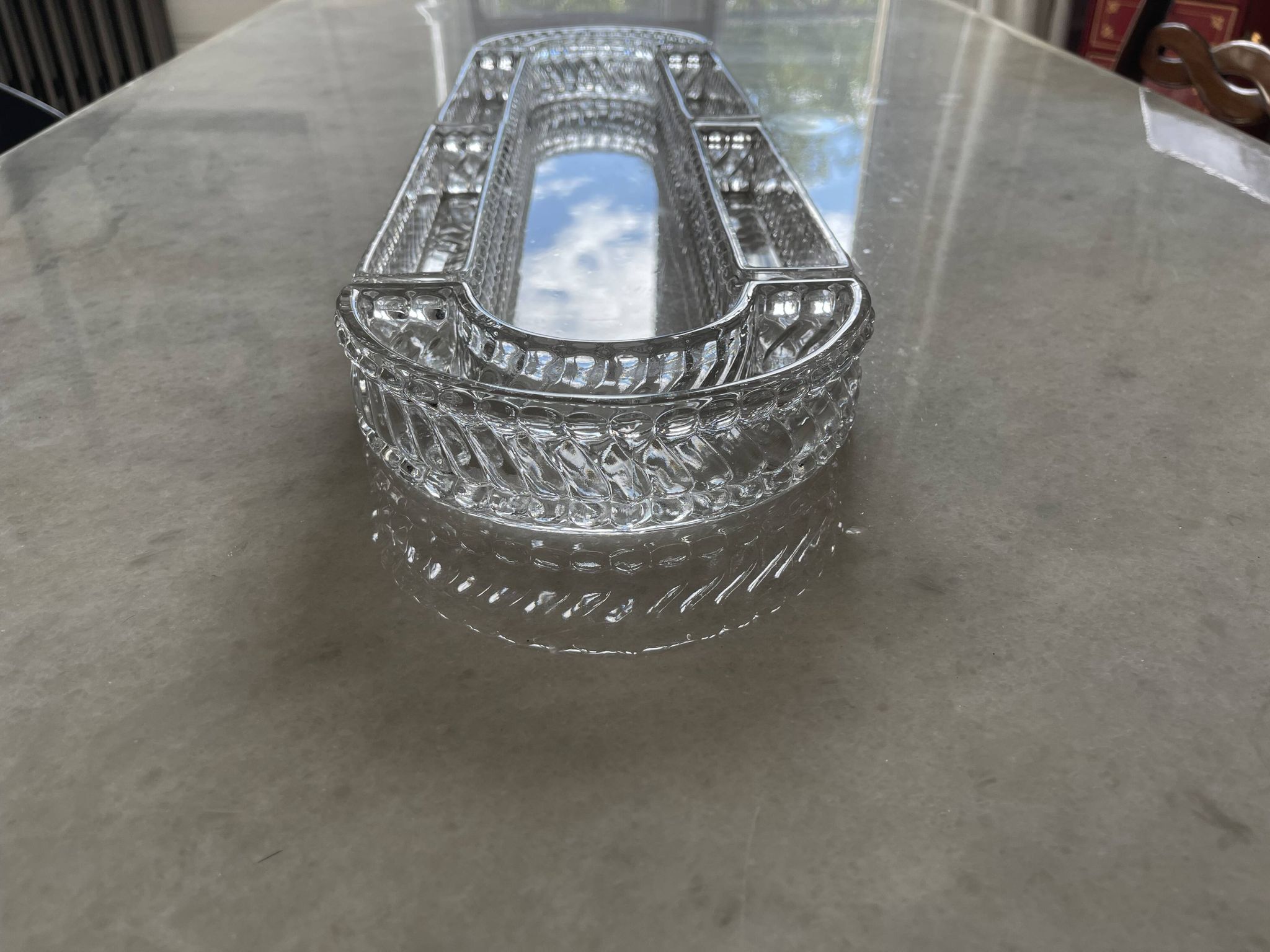 Baccarat runner or centerpiece.