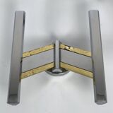 Pair of brass and chrome sconces from Sciolari 70