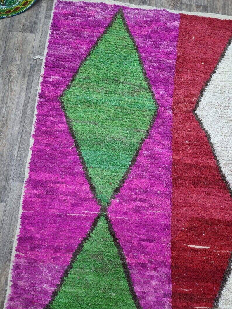 Colorful handmade rug