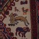 Vintage Turkish kilim handwoven 108x143 cm