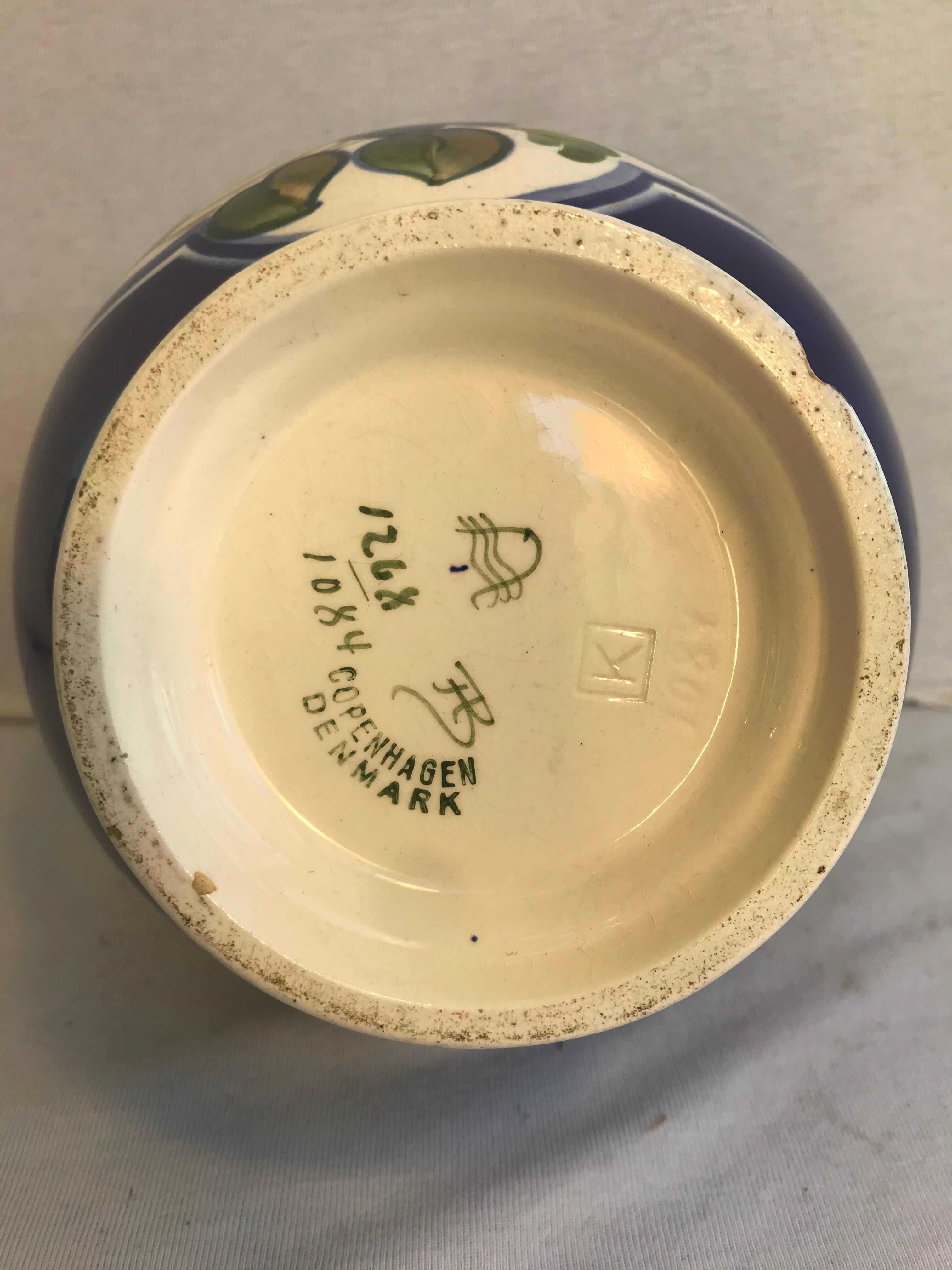 Royal Copenhagen ceramics vase Danemark