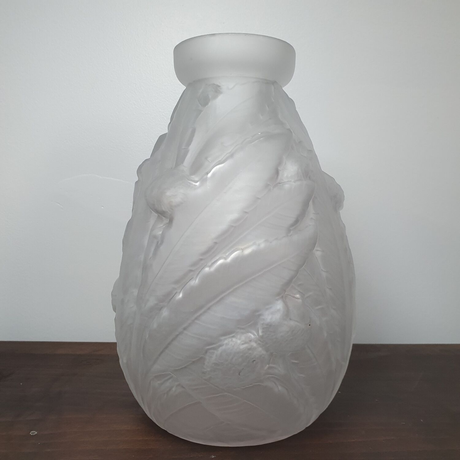 Polished glass vase Etaleune - Chestnut