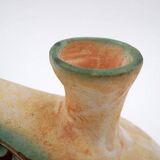 Sculptural studio ceramic Art vase by Ceramist Nikos Dazelidis, Greece 1960s