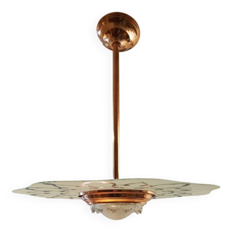 Lustre Art Déco saturne style Ezan