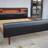 Danish midcentury teak double bed, 1960