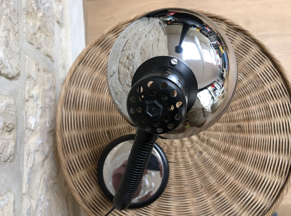 Lampe vintage chromée
