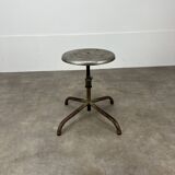 Industrial style adjustable workshop stool