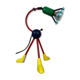 Tripod lamp primary colors Memphis style 80s