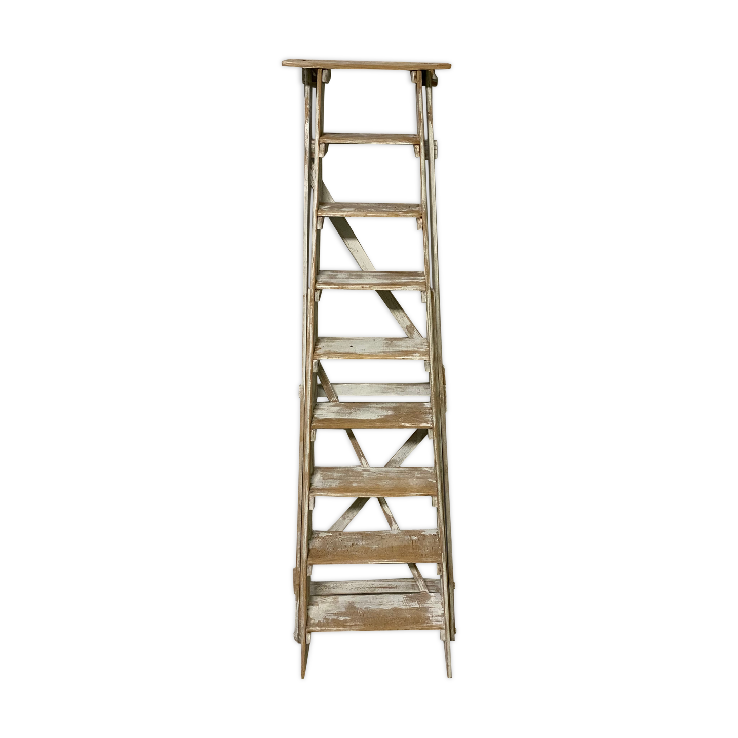 Large white stepladder