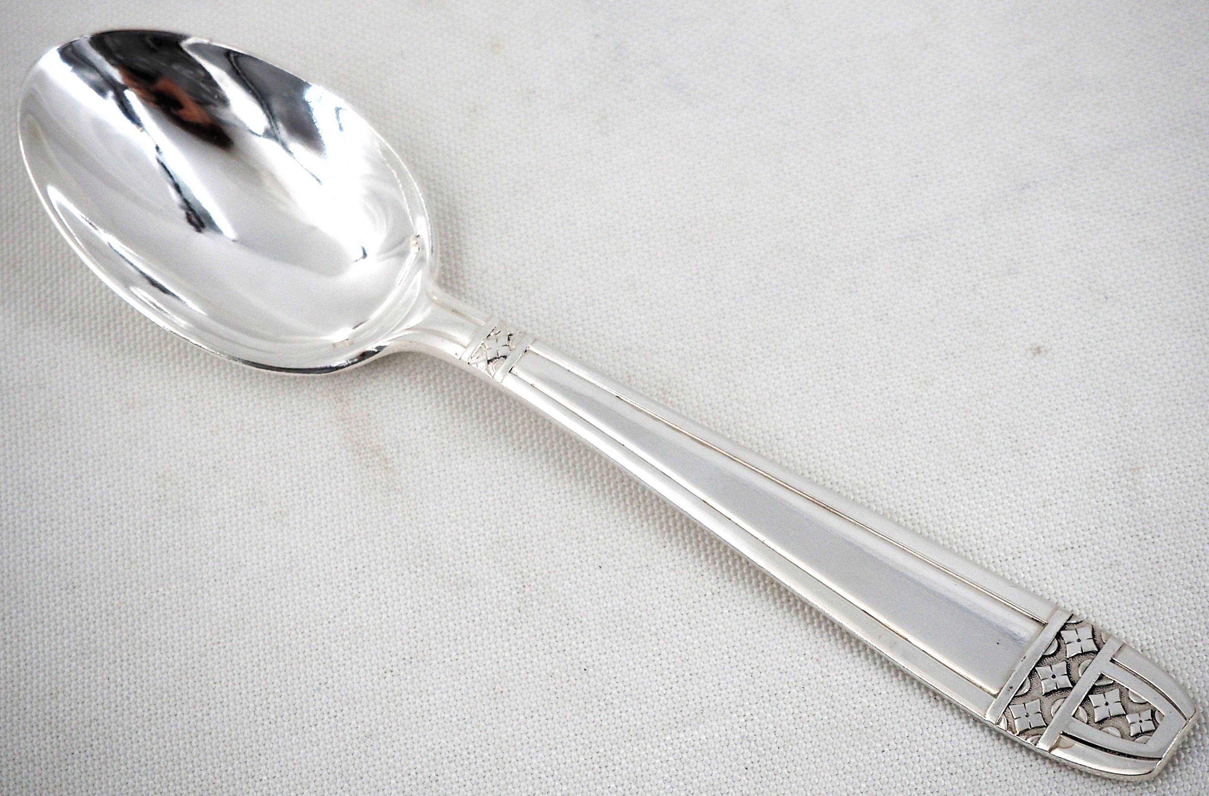 12 dessert spoons Grand Prix model silver-plated 18 cm excellent condition
