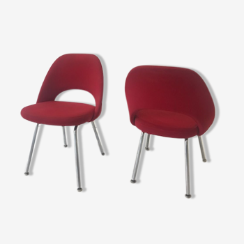 Pair of chairs "executive chair" by Eero Saarinen, knoll edition